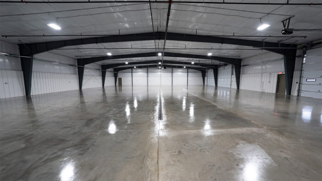 Interior of the new Urbana municipal building.